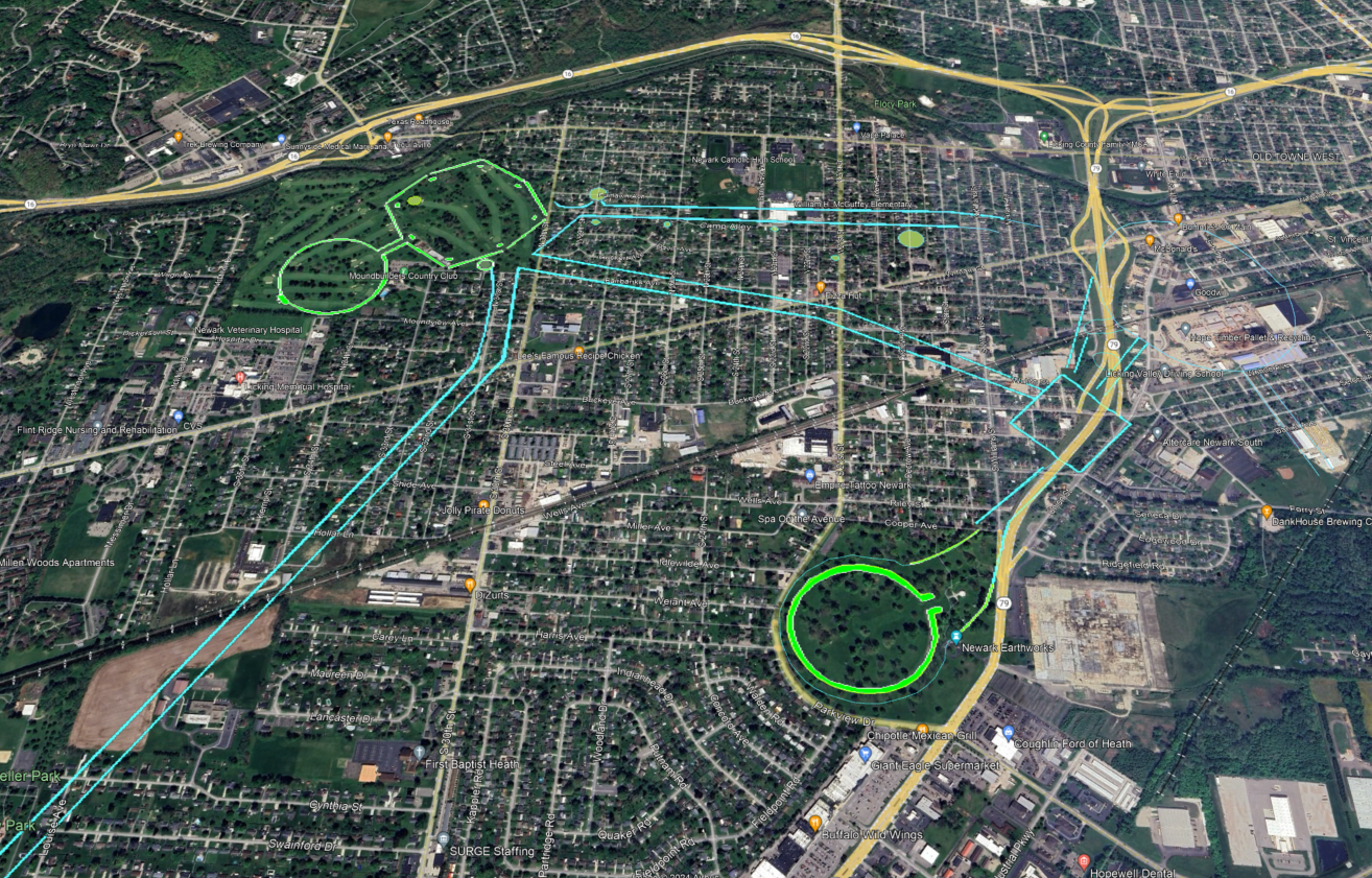 Newark Earthworks Salisbury Map KMZ for Google Earth